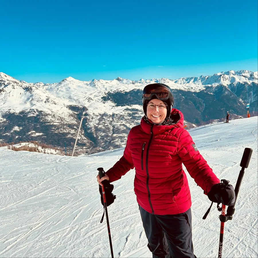 Skiing the French Alps