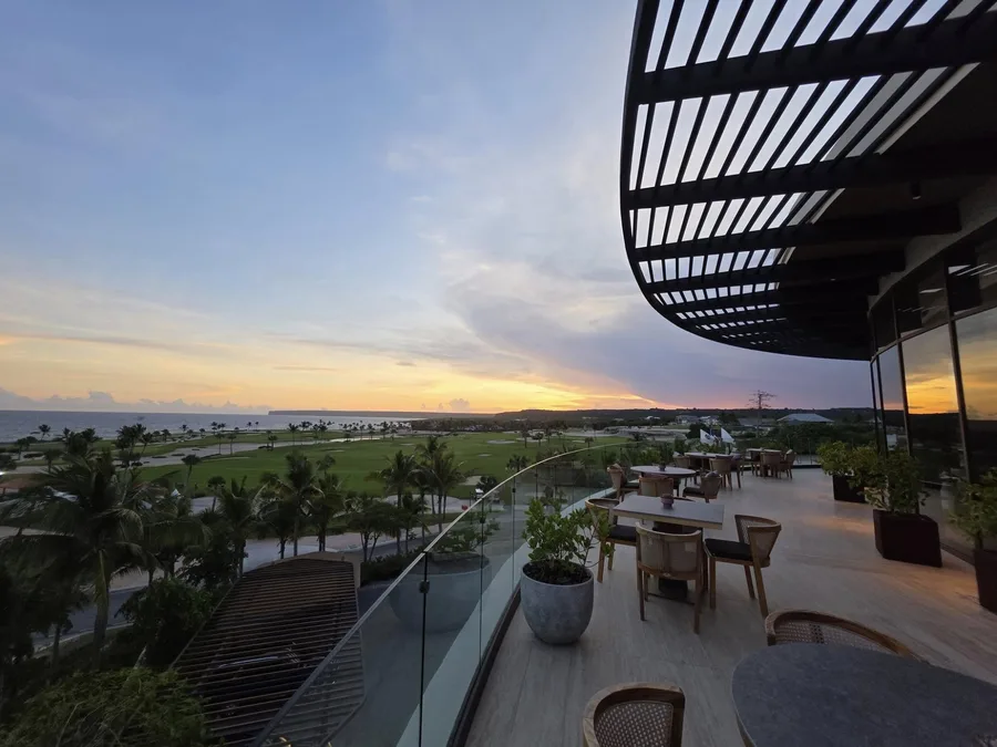 Sunset terrace views